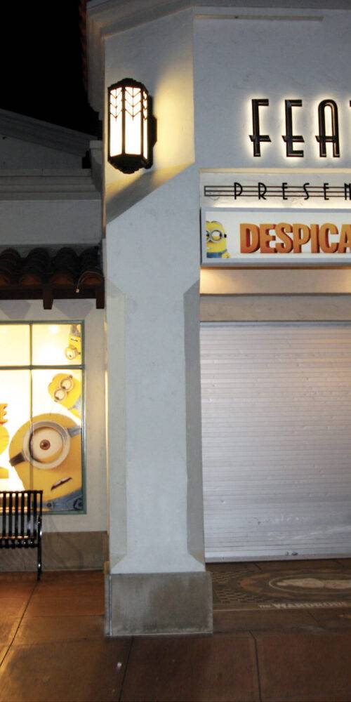 Sandy Alexander wall covering installation for Despicable Me 2.