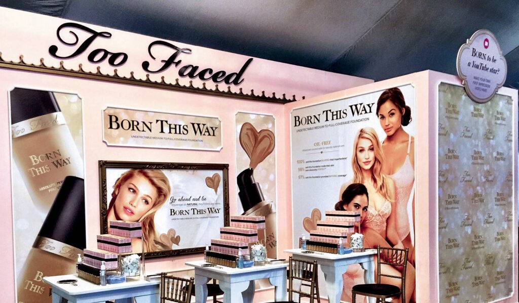 Sandy Alexander's visual experience installation for Too Faced.