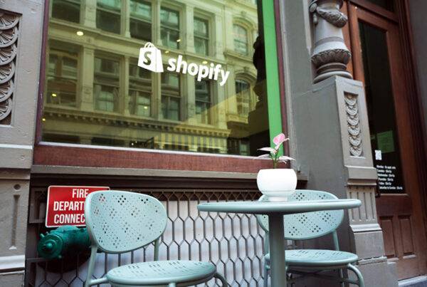 Sandy Alexander's store-front signage for Shopify.